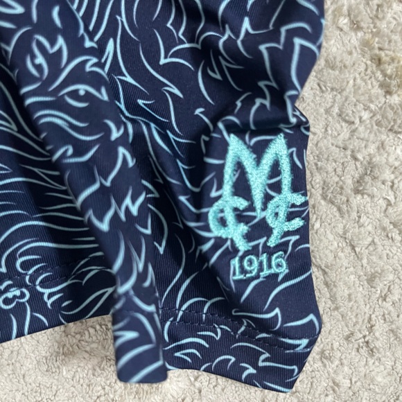 Greyson All Over Rare Print Golf Polo- Embroidered Sleeve - Picture 9 of 11